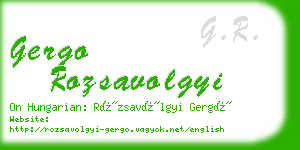 gergo rozsavolgyi business card